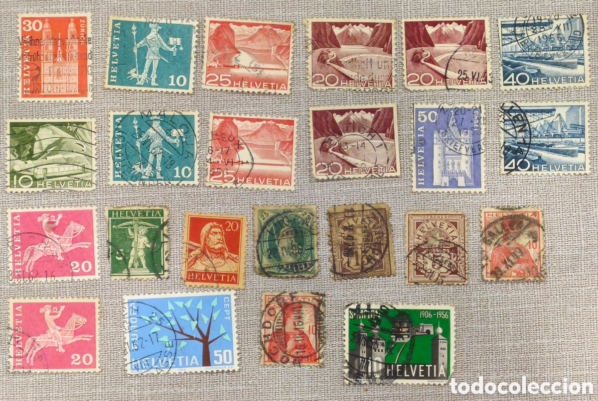 Sellos: Sellos postales de Suiza
