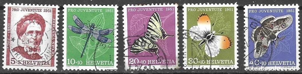 Briefmarken: SELLOS USADOS DE SUIZA 1951, YT 512/ 16