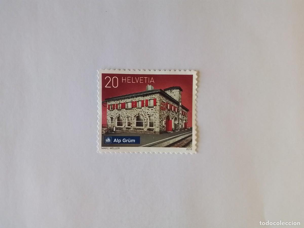 Sellos: A&Ntilde;O 2018 SUIZA SELLO USADO