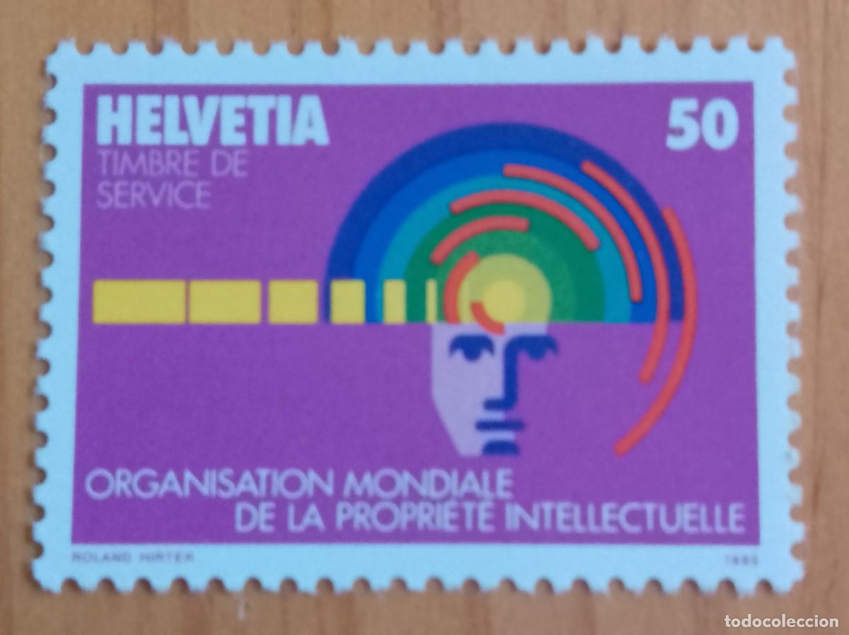 Sellos: SUIZA - A&Ntilde;O 1985 - ORGANIZACI&Oacute;N MUNDIAL DE LA PROPIEDAD INTELECTURAL