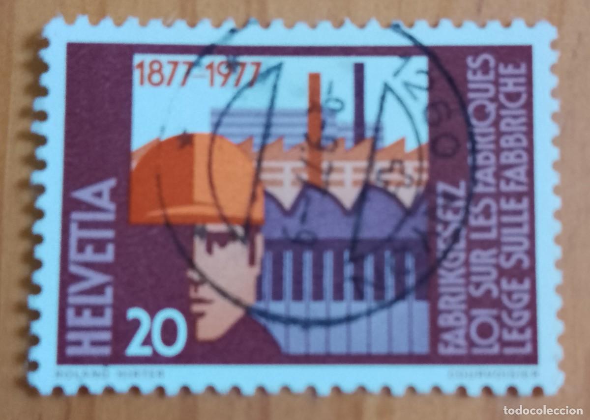 Sellos: SUIZA - V/F 20 - LEY DE F&Aacute;BRICAS - MATASELLO IDENTIFICATIVO: 9.9.77