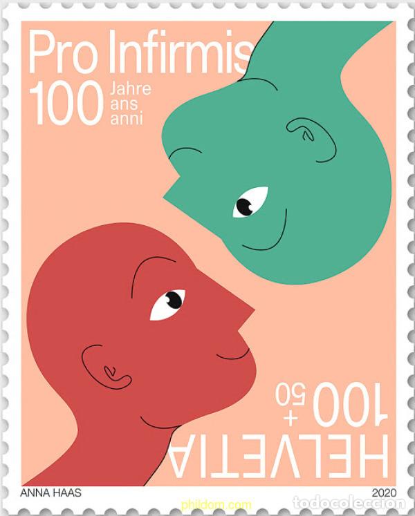 Sellos: 622928 MNH SUIZA 2020 00 ANIVERSARIO DE PRO INFIRMIS