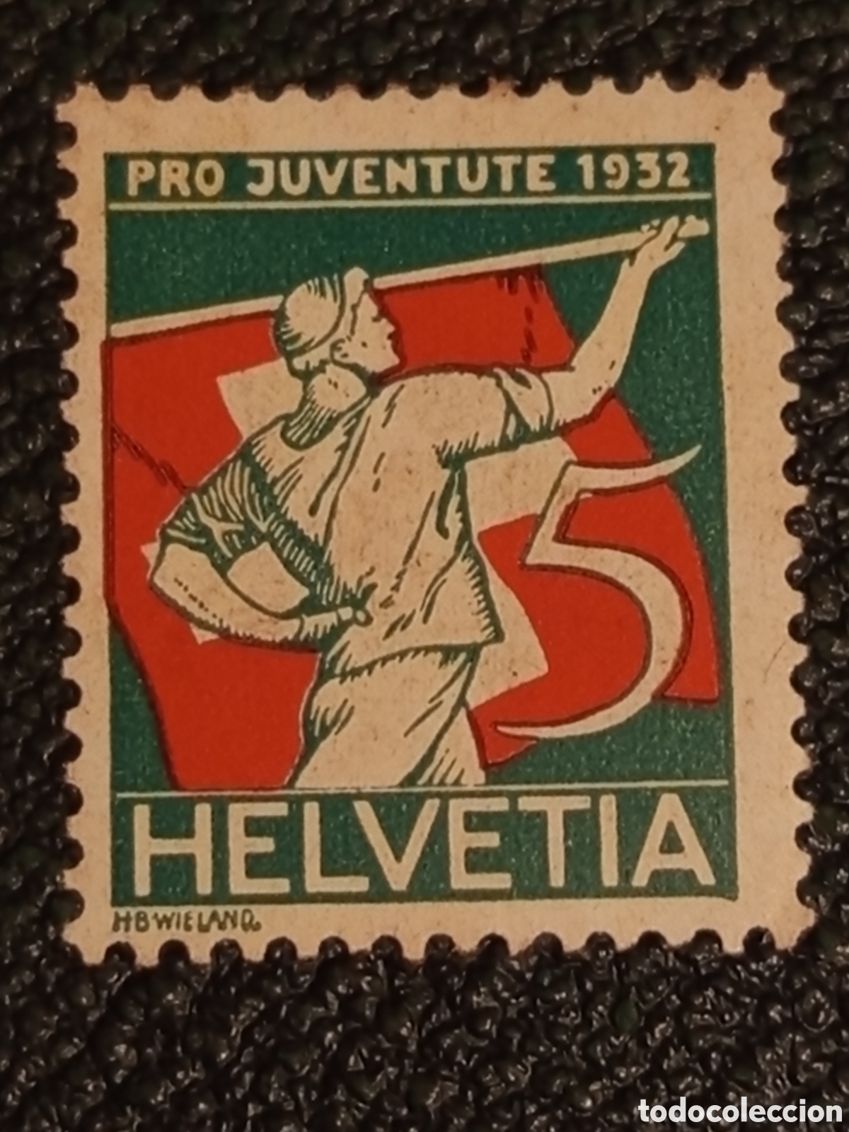Sellos: Sello Suiza 1932 Pro Juventute Alf&eacute;rez 5c Nuevo MH Cat&aacute;logo Michel