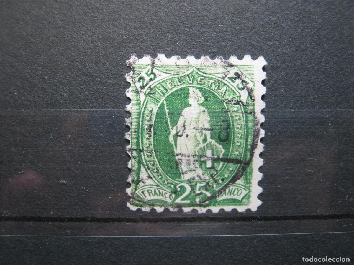 Sellos: SUIZA 1888 YVERT 82 USADO PERFECTO DENTADO 9 Y MEDIO.