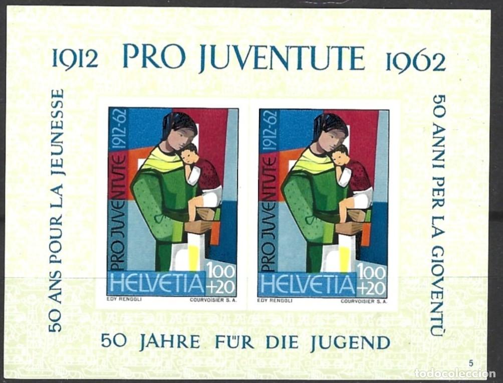 Sellos: SUIZA - SWITZERLAND - 1962 - BLOQUE DE JUVENTUTE - MNH