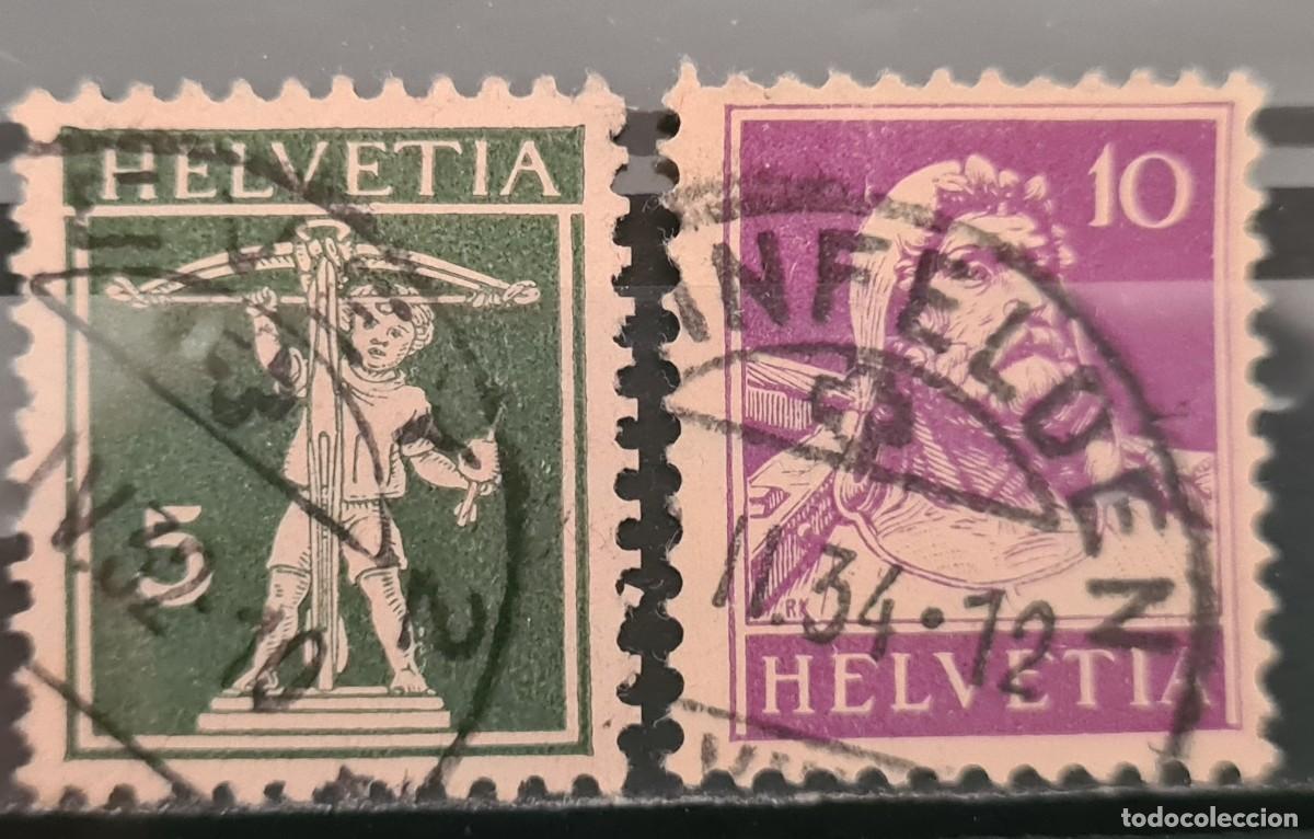 Sellos: Serie de sellos usados de Suiza 1930-31