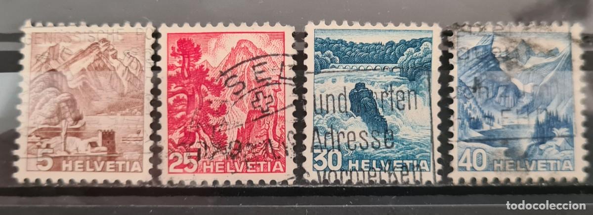 Sellos: Serie de sellos usados de Suiza 1948: tipos de 1936-38