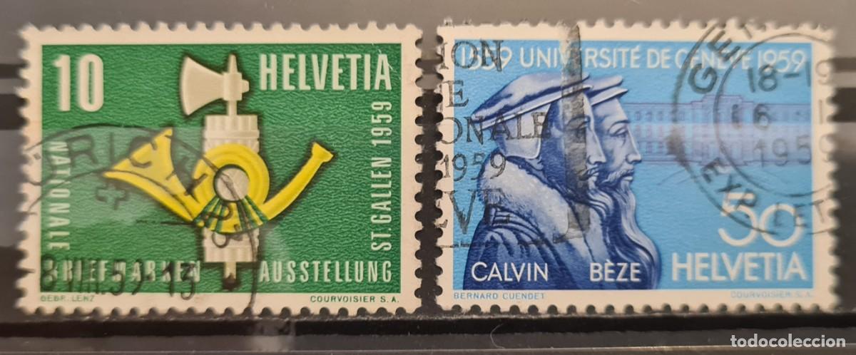 Sellos: Serie de sellos usados de Suiza 1959: serie de propaganda