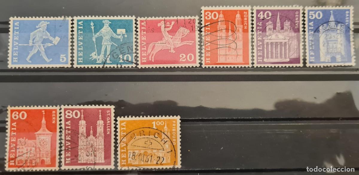 Sellos: Serie de sellos usados de Suiza 1960-63