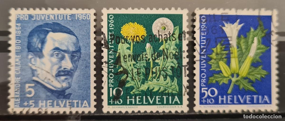 Sellos: Serie de sellos usados de Suiza 1960: sobretasa pro-juventud