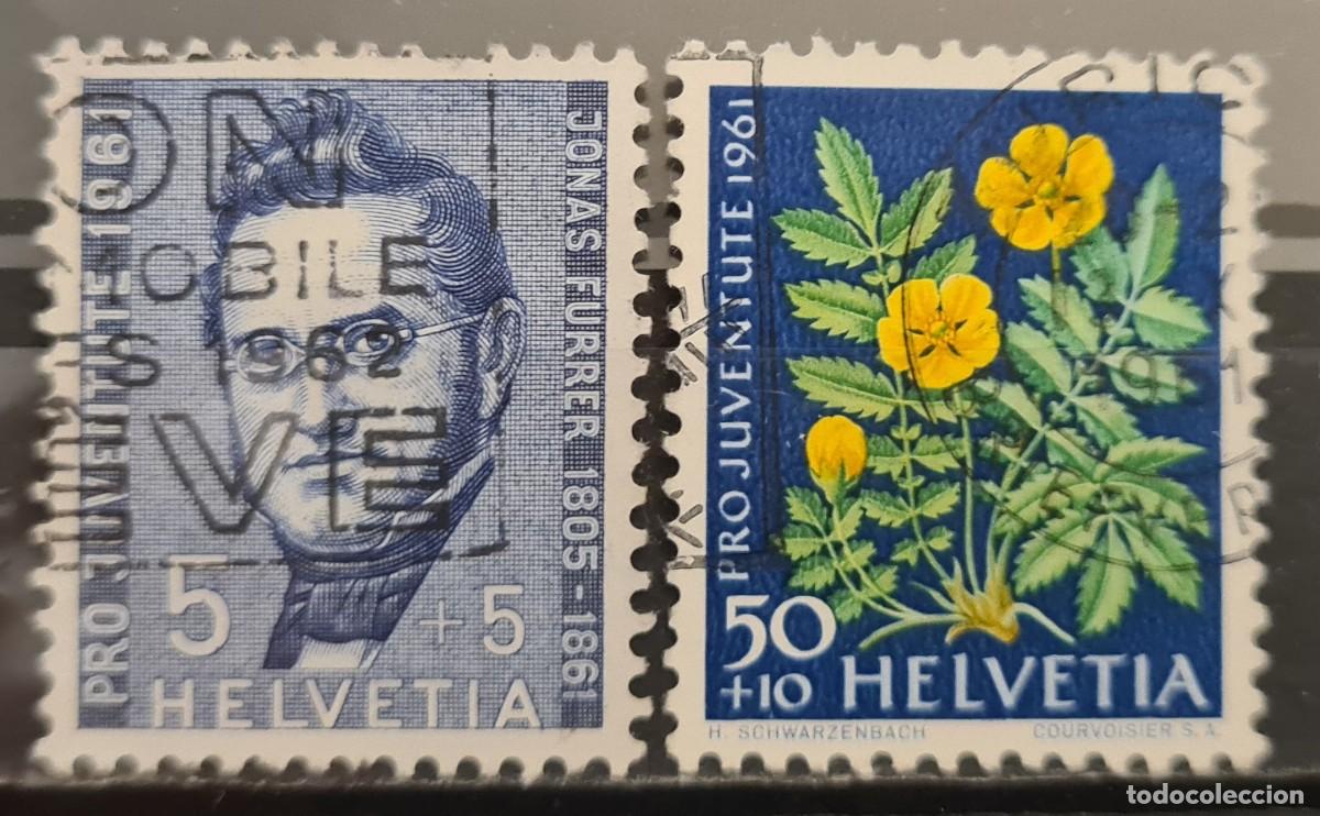 Sellos: Serie de sellos usados de Suiza 1961: sobretasa pro-juventud