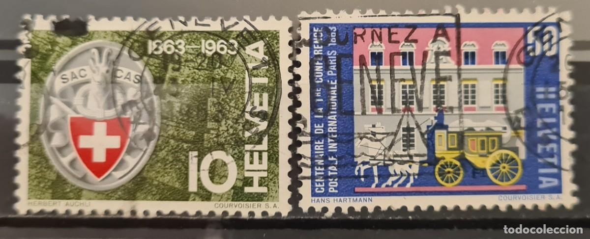 Sellos: Serie de sellos usados de Suiza 1963: serie de propaganda