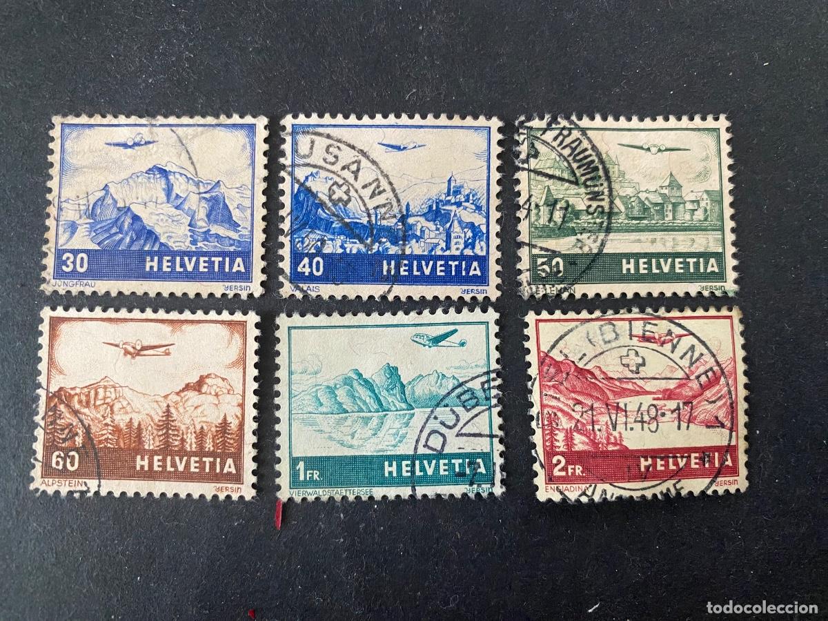 Sellos: Suiza sellos antiguos a&eacute;reos 1941
