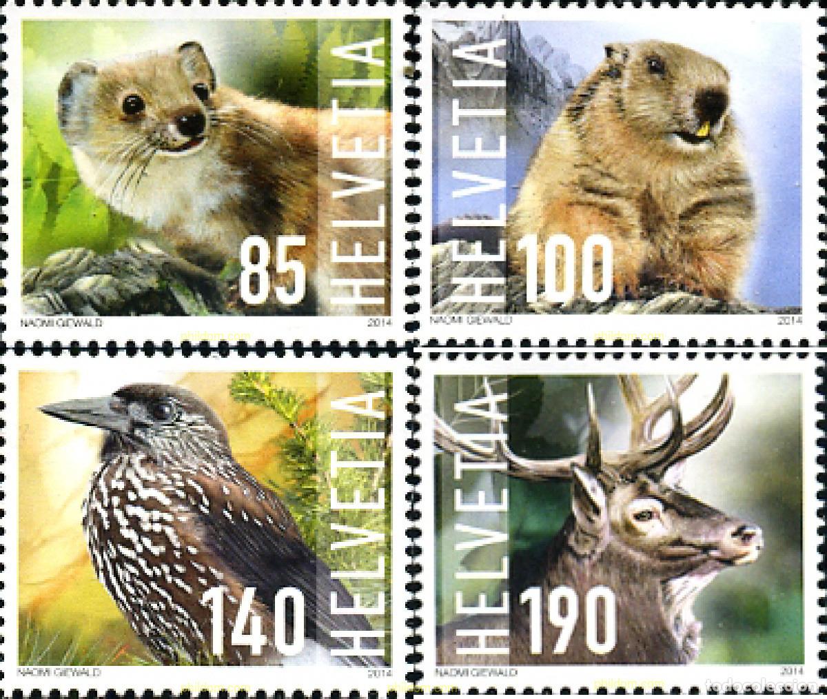 Sellos: 328079 MNH SUIZA 2014 FAUNA