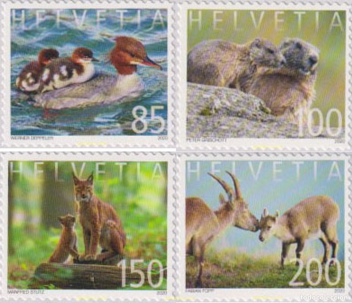 Sellos: 627214 MNH SUIZA 2020 FAMILIAS DE ANIMALES
