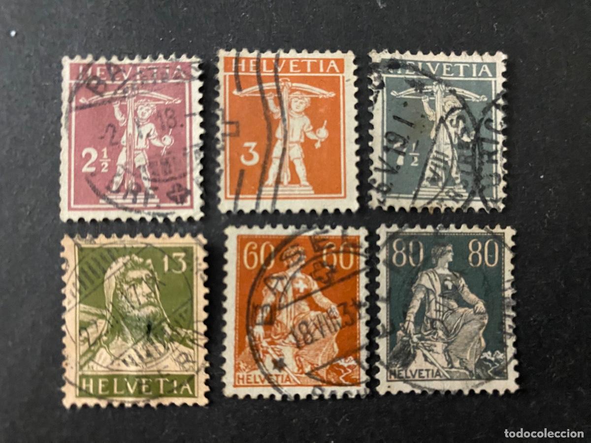 Sellos: Suiza 1915 sellos antiguos