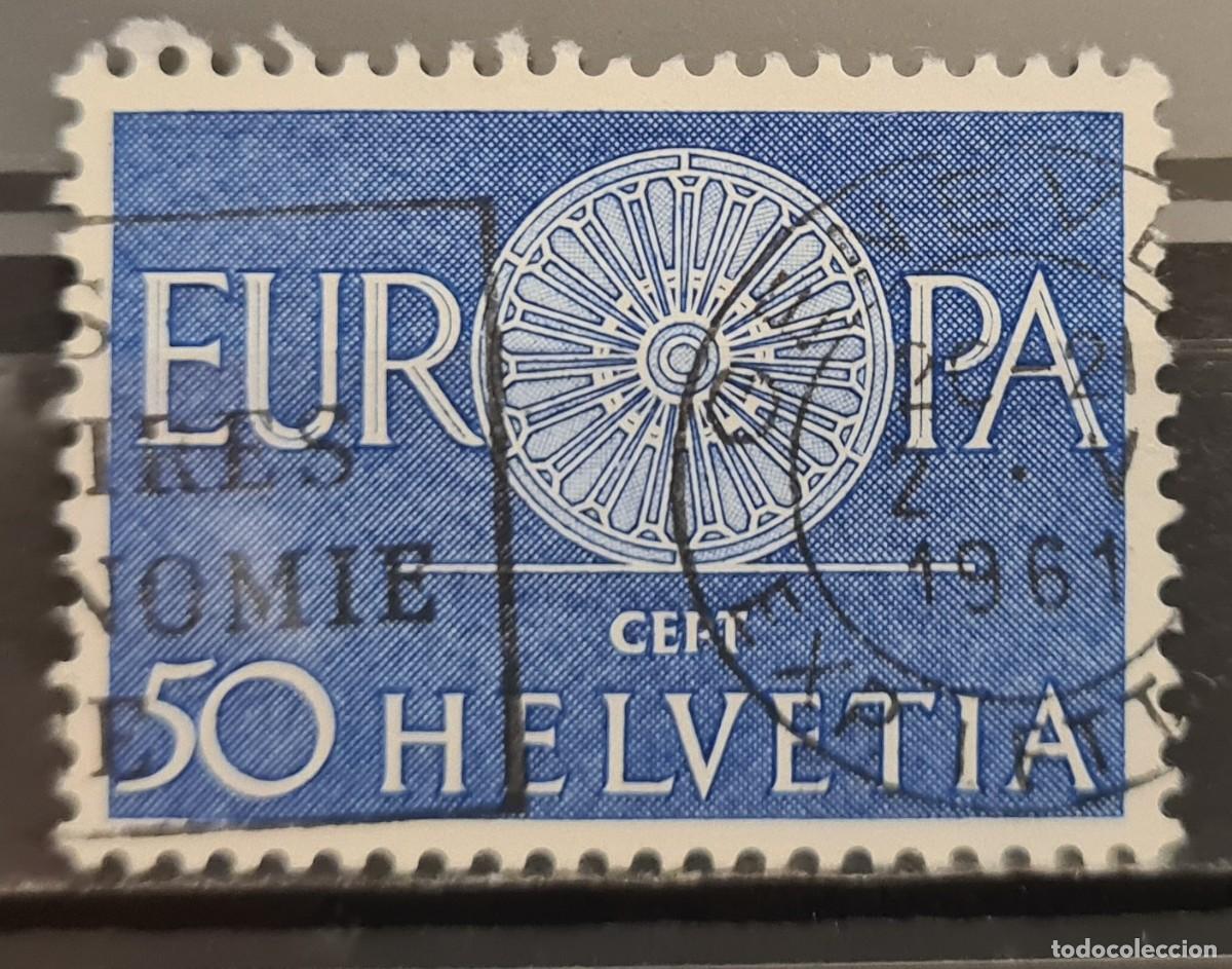 Sellos: Sello usado de Suiza 1960: Europa