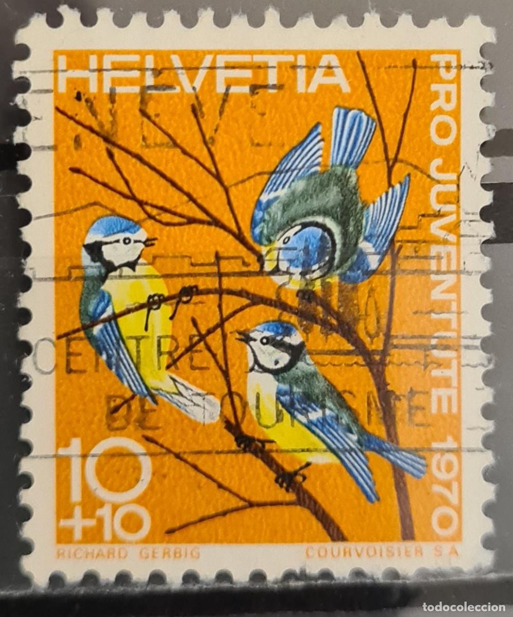 Sellos: Sello usado de Suiza 1970: pro-juventud