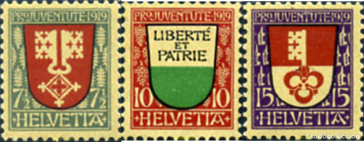 Sellos: 127425 HINGED SUIZA 1919 PRO JUVENTUD