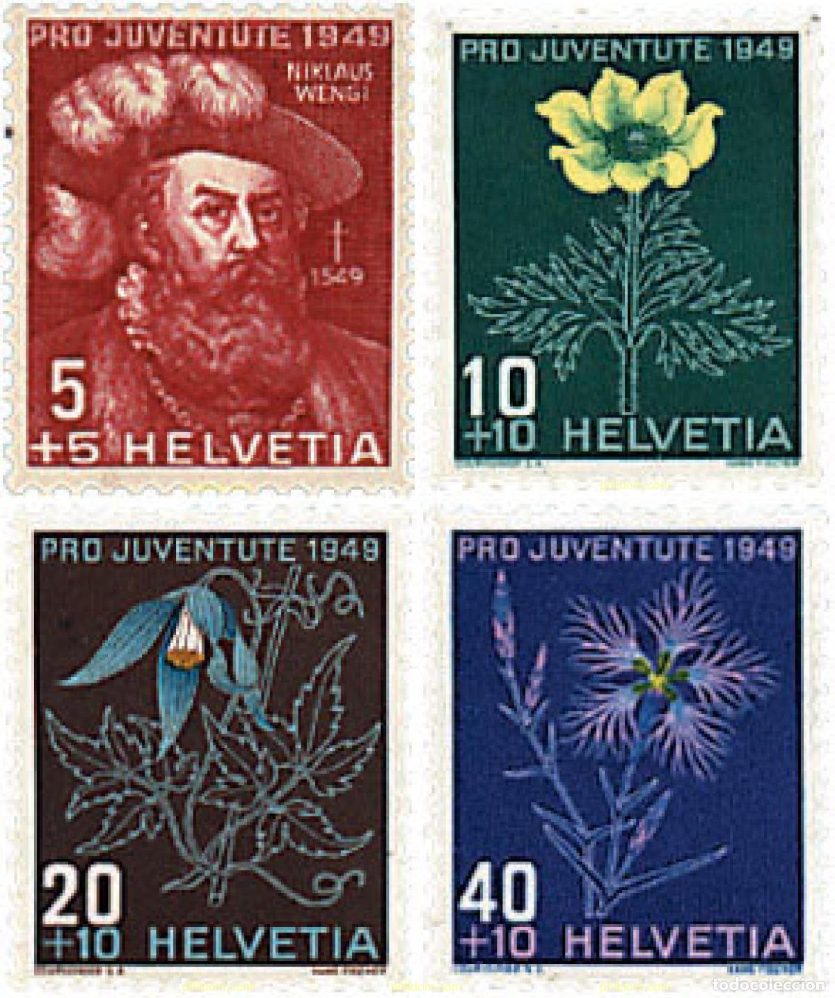 Sellos: 93705 MNH SUIZA 1949 PRO JUVENTUD