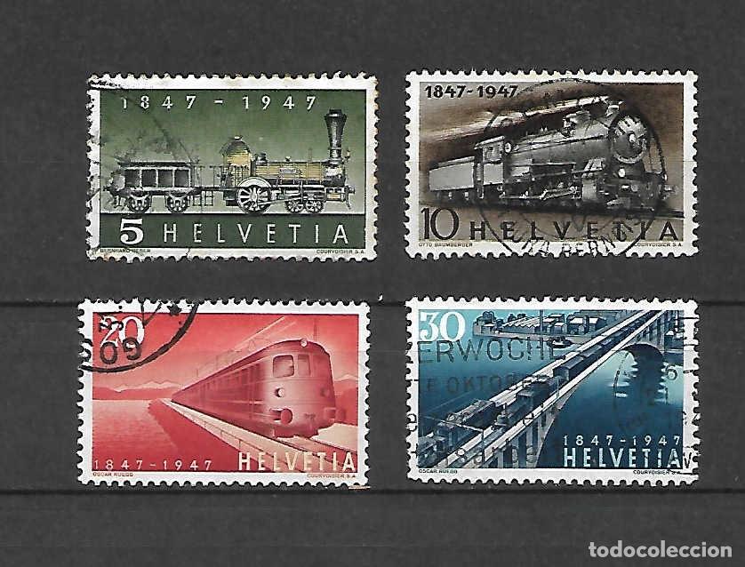 Sellos: Centenario ferrocarriles suizos. Suiza. sellos del a&ntilde;o 1947 Yvert 6,00 &euro;