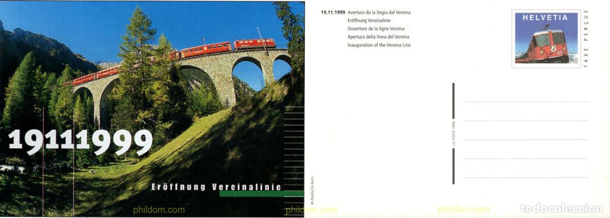 Sellos: 671020 MNH SUIZA 1999 INAUGURACION DE LA LINEA FERROVIARIA DE VEREINA