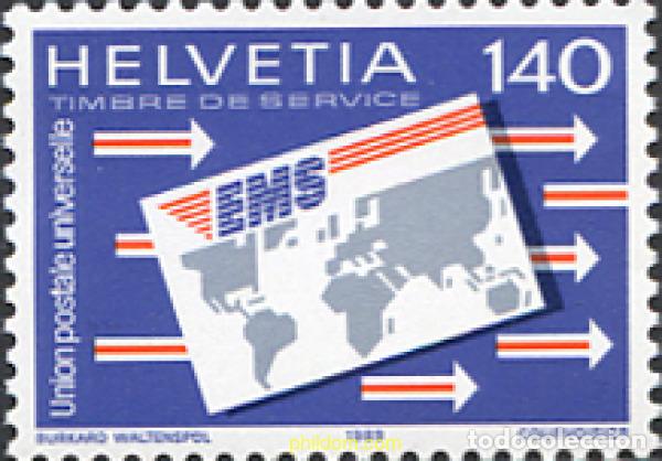 Sellos: 239430 MNH SUIZA. UPU 1989 UNION POSTAL UNIVERSAL
