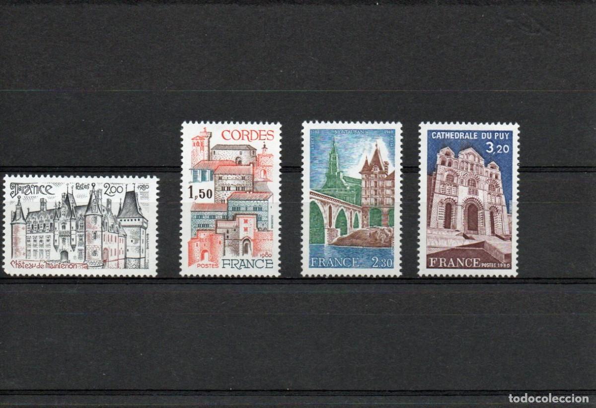 Sellos: FRANCIA. CATEDRALES Y CASTILLOS. VISTAS.