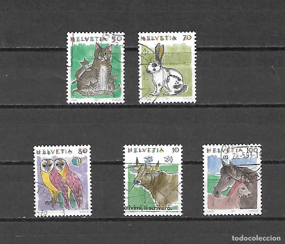 Sellos: Fauna DOM&Eacute;STICA.de Suiza, sellos a&ntilde;os 1990/93