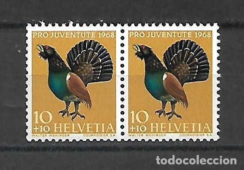 Sellos: urogallo: fauna de Suiza, sellos a&ntilde;o 1968 provienen de Carnet