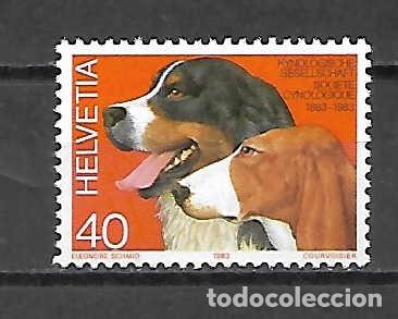 Sellos: Fauna: perros de raza de Suiza . sello del a&ntilde;o 1983