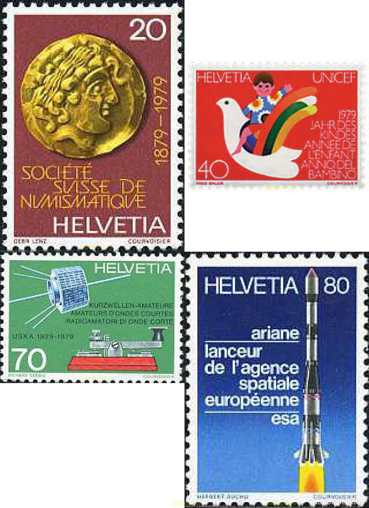 Sellos: 35930 MNH SUIZA 1979 ANIVERSARIOS