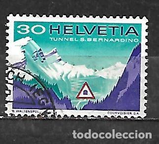 Sellos: 1967: Apertura del t&uacute;nel de San Bernardino (usado)