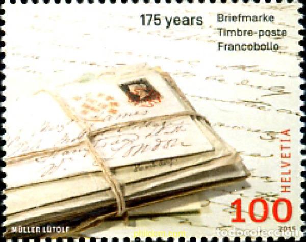Sellos: 346167 MNH SUIZA 2015 175 ANIVERSARIO DEL SELLO
