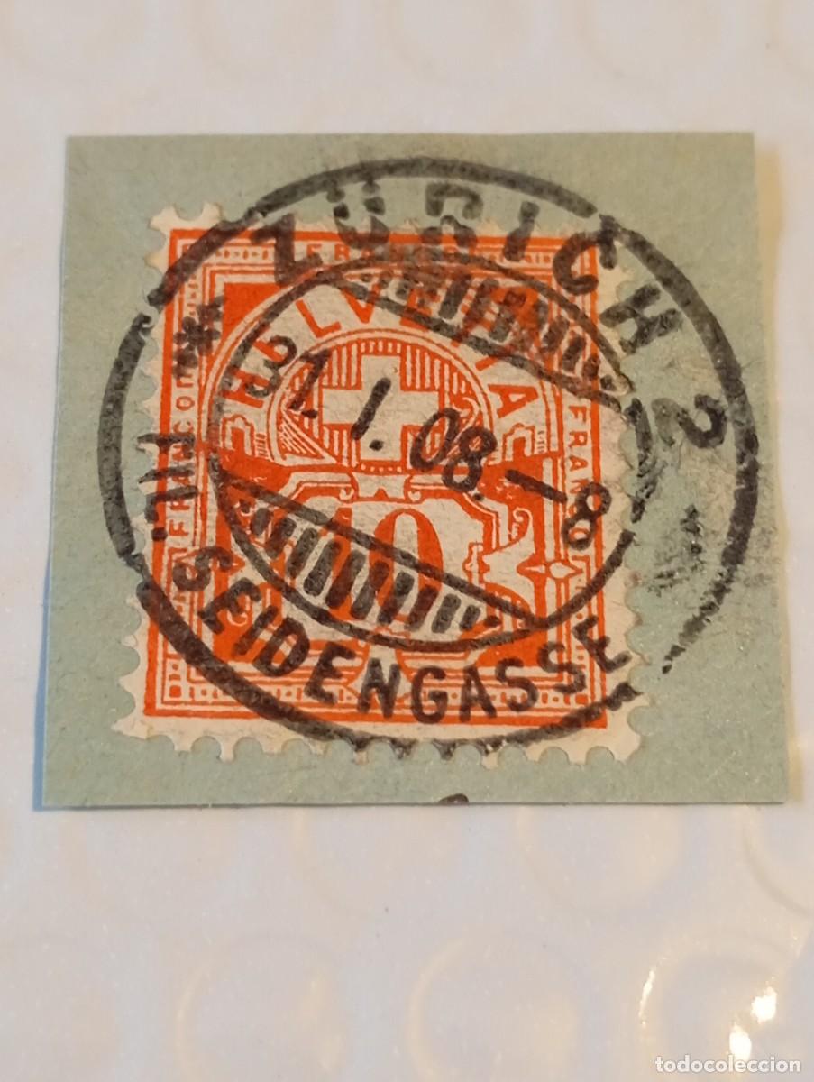 Sellos: Sello Suiza 1906 Zurich matasello