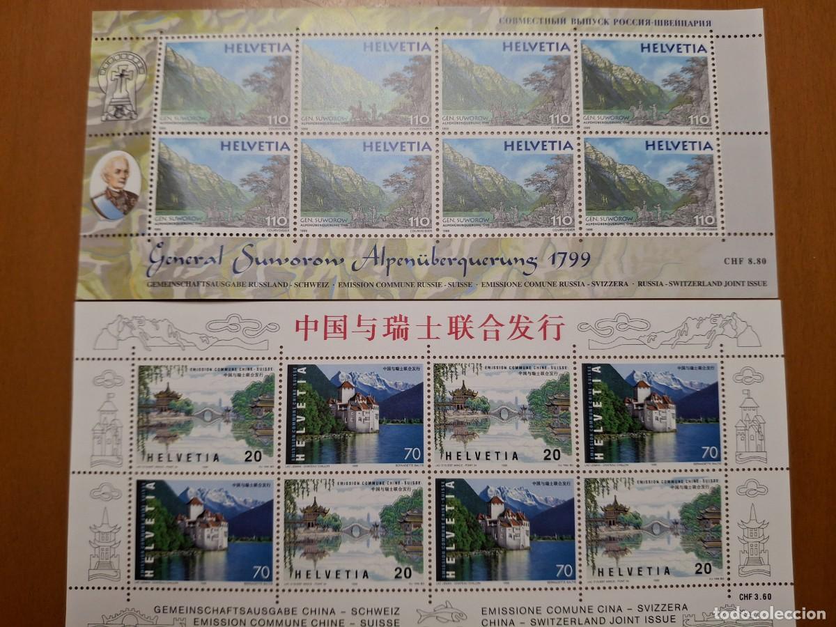 Timbres: HB850 HOJITAS BLOQUE de SUIZA en NUEVO ideal para tematicas (leer descripcion)