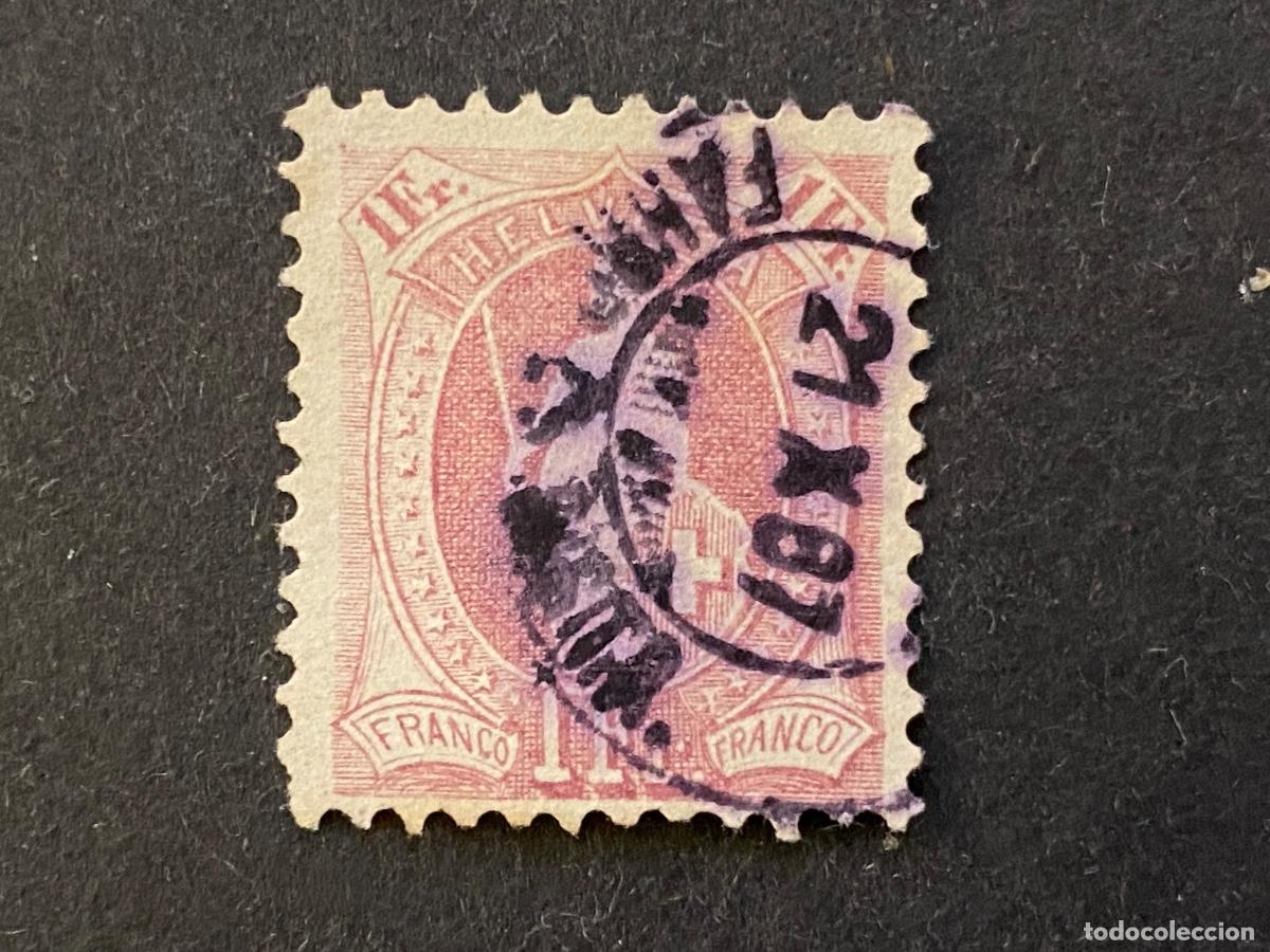 Timbres: Suiza 1882 sello antiguo
