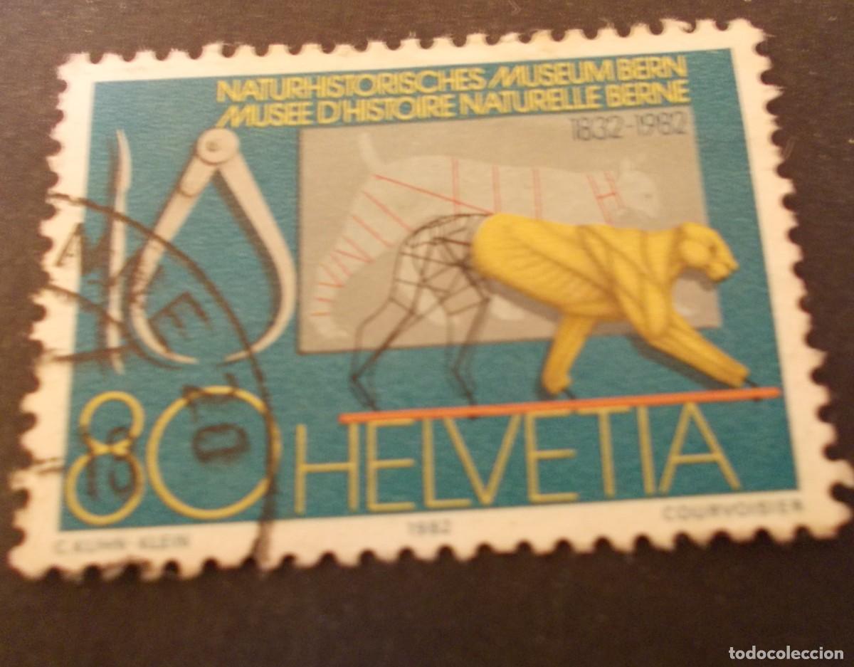 Selos: Sello Helvetia 80 150 aniversario Naturhistorisches Museum Bern 1832 1982 conmemorativo suiza