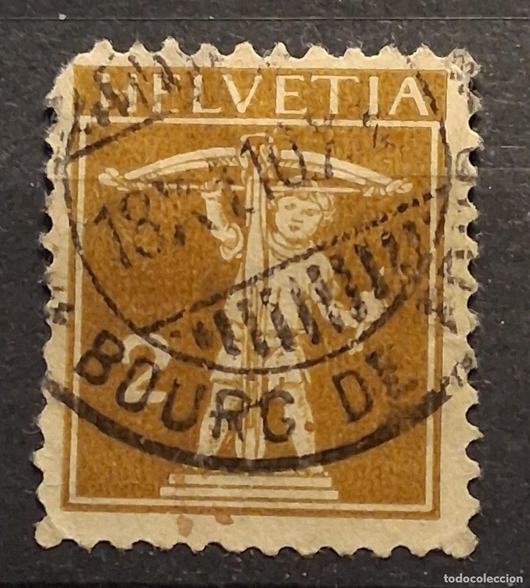 Sellos: SUIZA, 1909, CAT.YT. 134 b.