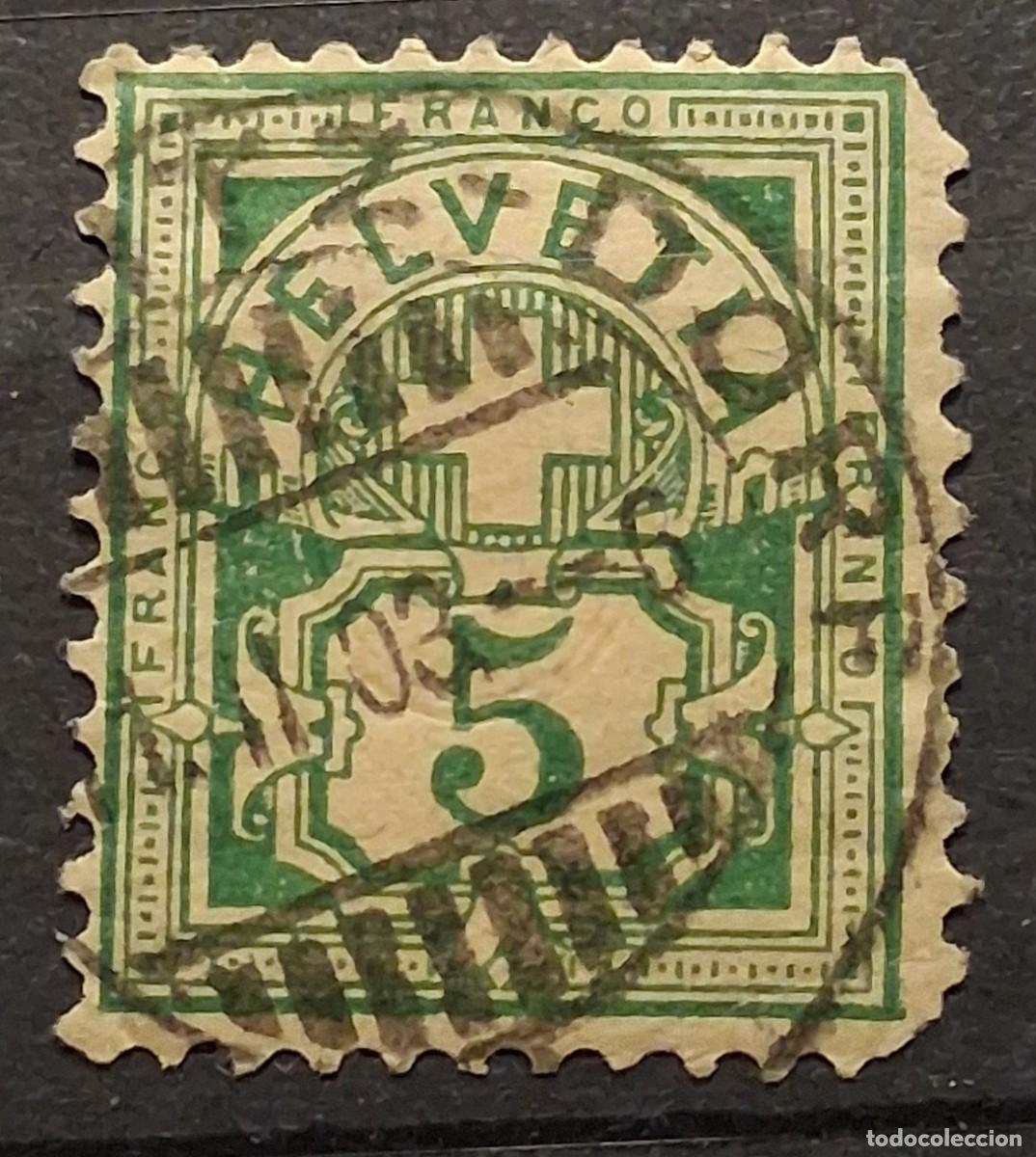 Sellos: SUIZA, 1894, CAT.YT. 66.