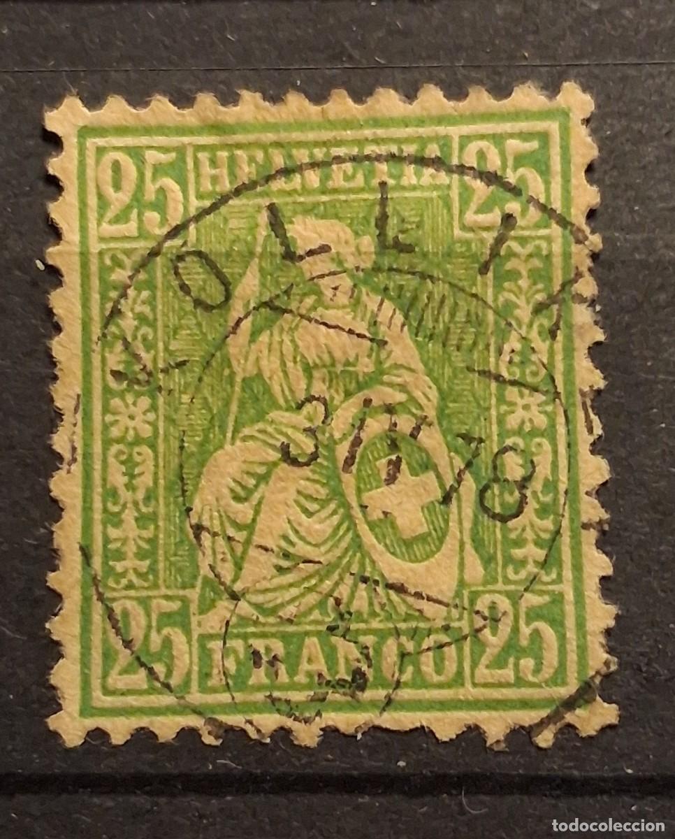 Sellos: SUIZA, 1868, CAT.YT. 45.