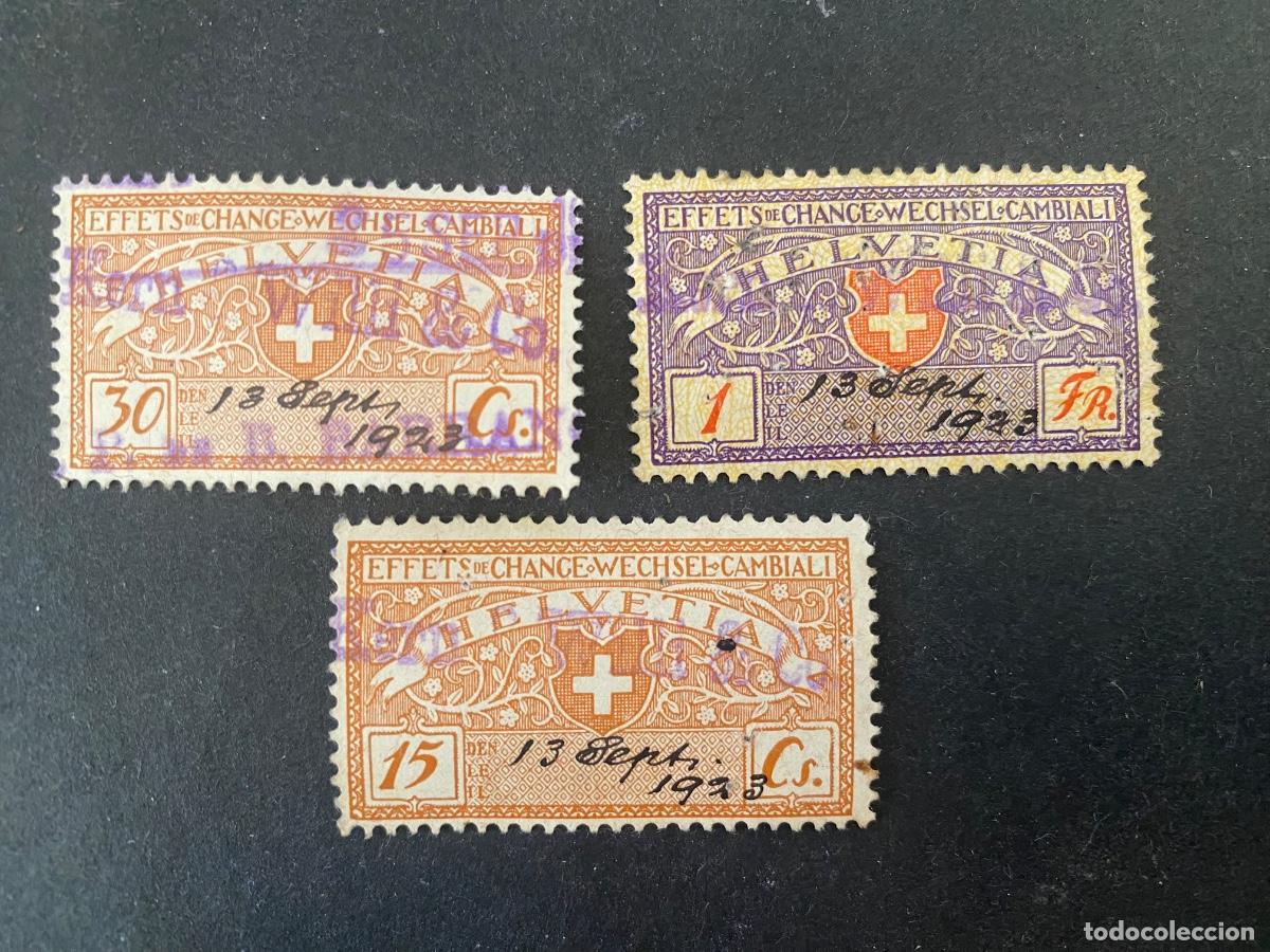 Timbres: Suiza sellos de efectos de cambio