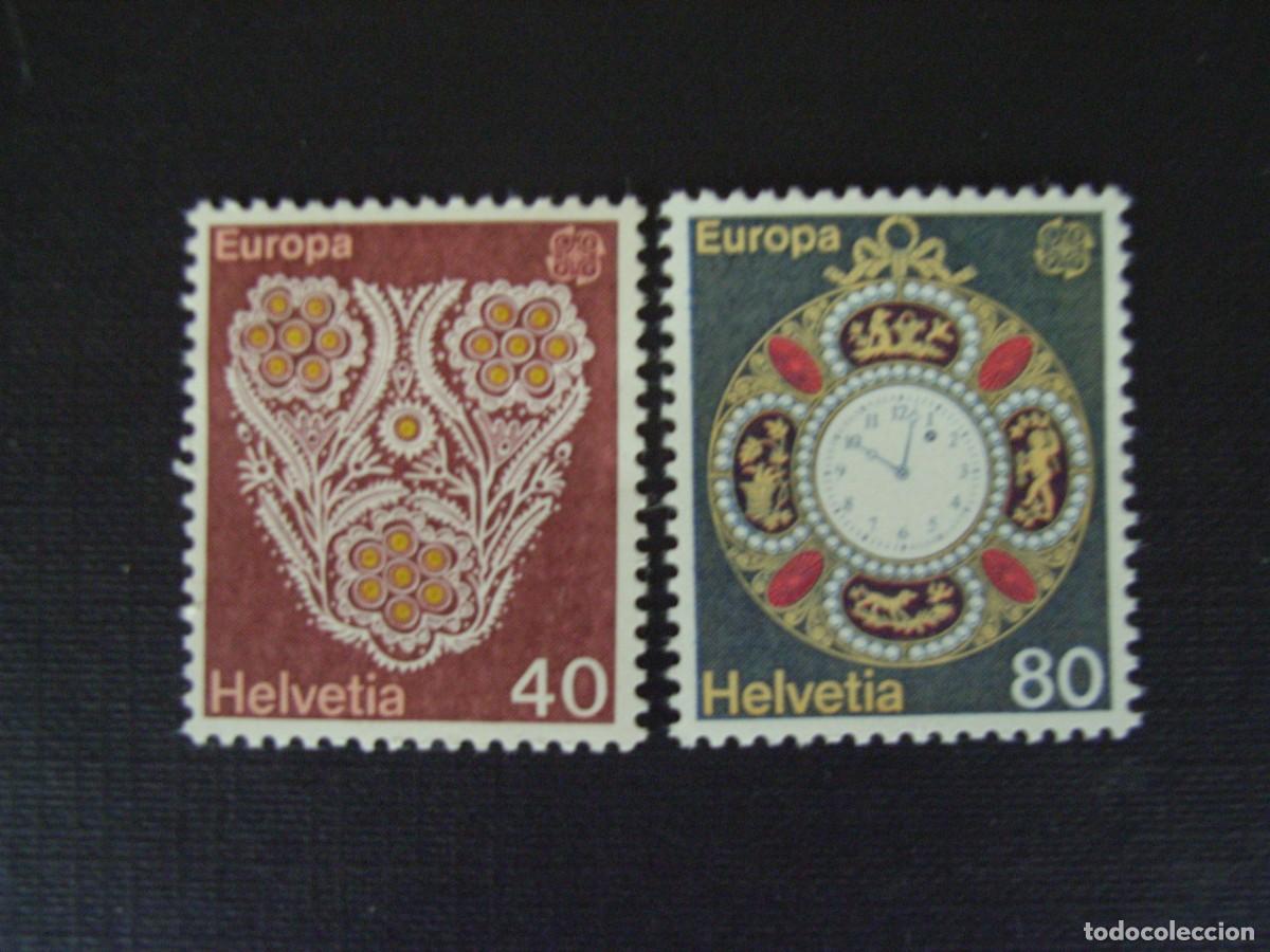 Sellos: SUIZA N&ordm; YVERT 1003/4*** A&Ntilde;O 1976. EUROPA
