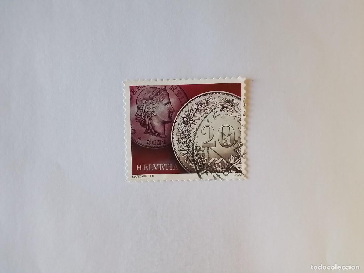 Timbres: A&Ntilde;O 2022 SUIZA SELLO USADO