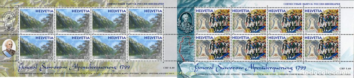 Sellos: 367246 MNH SUIZA 1999 BICENTENARIO DE LA TRAVESIA DE LOS ALPES PER LAS TROPAS RUSAS