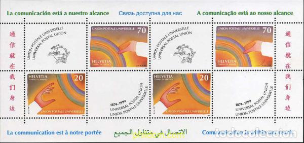 Sellos: 9319 MNH SUIZA. UPU 1999 LA COMUNICACION A NUESTRO ALCANCE