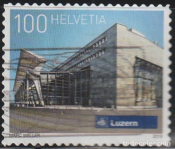 Sellos: Suiza 2016 Scott 1609 Sello &ordm; Estaciones de Tren Suizas Lucerna Michel 2461 Yvert 2386 Helvetia