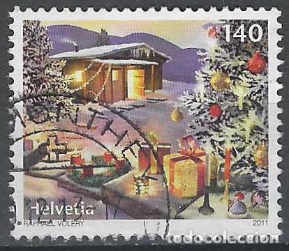 Sellos: SUIZA 2011 - NAVIDAD, ADHESIVO - USADO