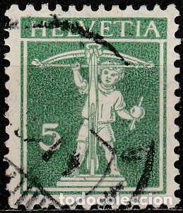 Sellos: 1910 - SUIZA - GUILLERMO TELL - YVERT 136