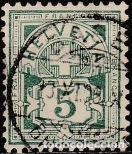 Sellos: 1882 - 1899 - SUIZA - YVERT 66